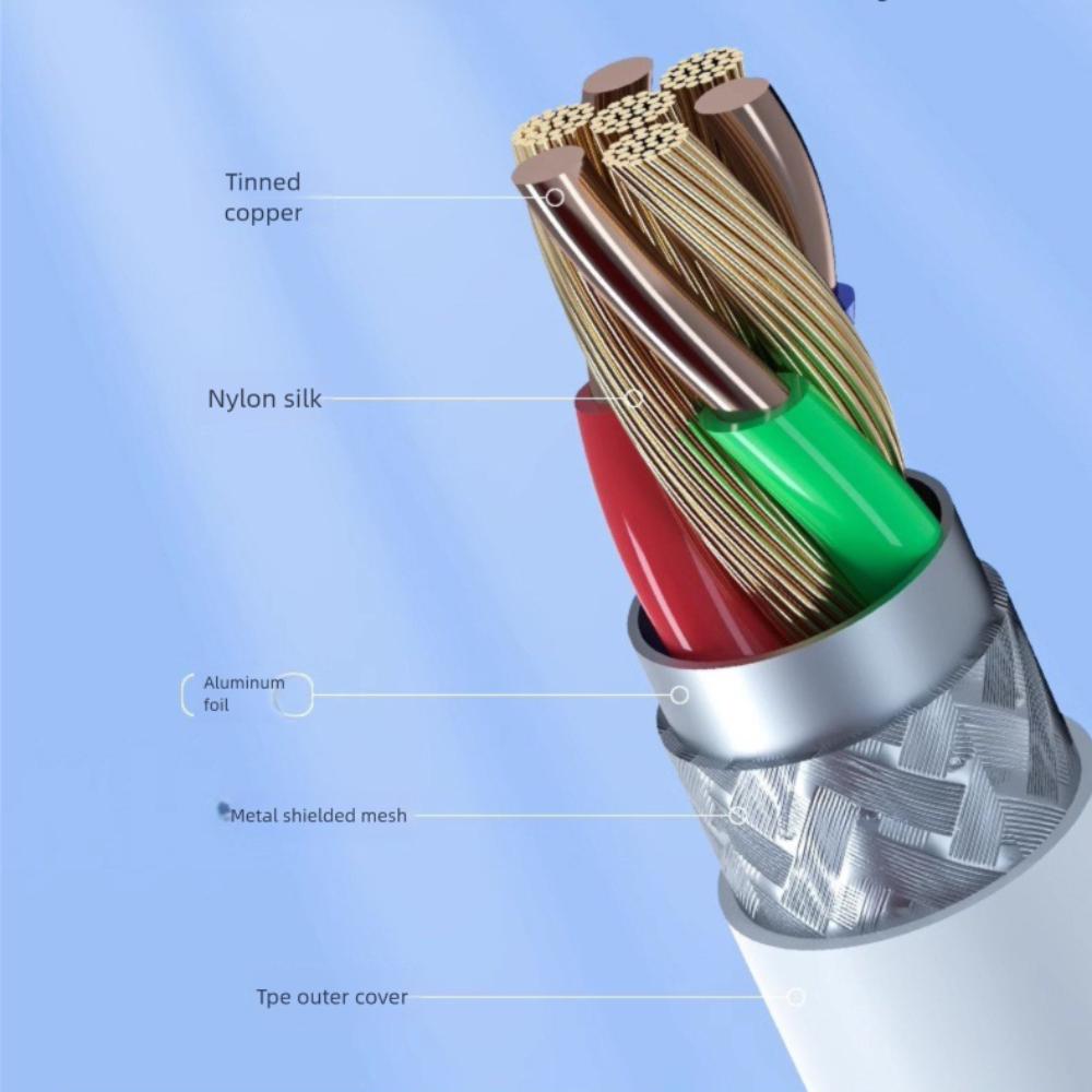 PD Dual-Ladegerät Kabel 100W 5A Datenkabel Neues USB Typ C auf USB C Kabel für Macbook/Samsung