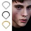 1 Stück G23 Titan Creolen CZ Herz Septum Helix Piercing Nasenringe Tragus Knorpel Klappsegment Ohrringe Durchbohrte Schmuckstück Geschenk