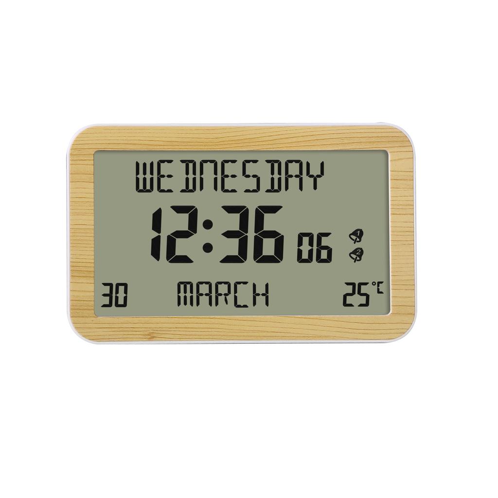 Alarm Clocks Lcd Display Desk Small Clock High-Definition Multi-Function Machine Reminders In Multiple Languages For Travel Home