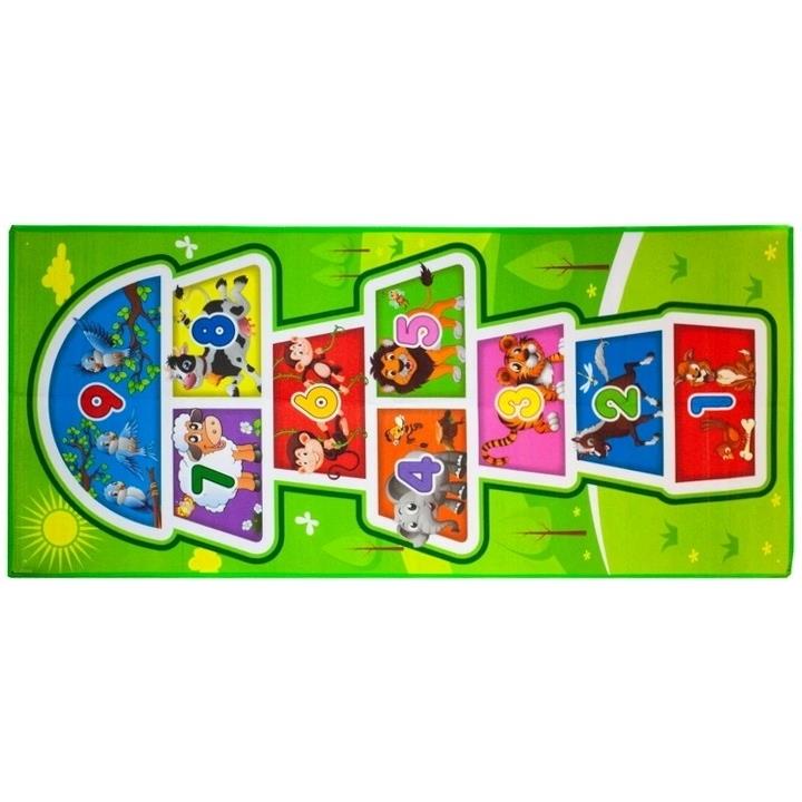Large Floor Mat for Hopscotch Jumping Fun 200x90 Discs