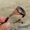 Watermelon Tourmaline Cuff Bracelet Electroformed Copper Bangle Adjustable Bangle Handmade Copper Jewelry Gifts For Mother Gemstone Bracelet