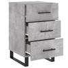 Nightstand Concrete Gray 40 x 40 x 66 cm Engineered Wood