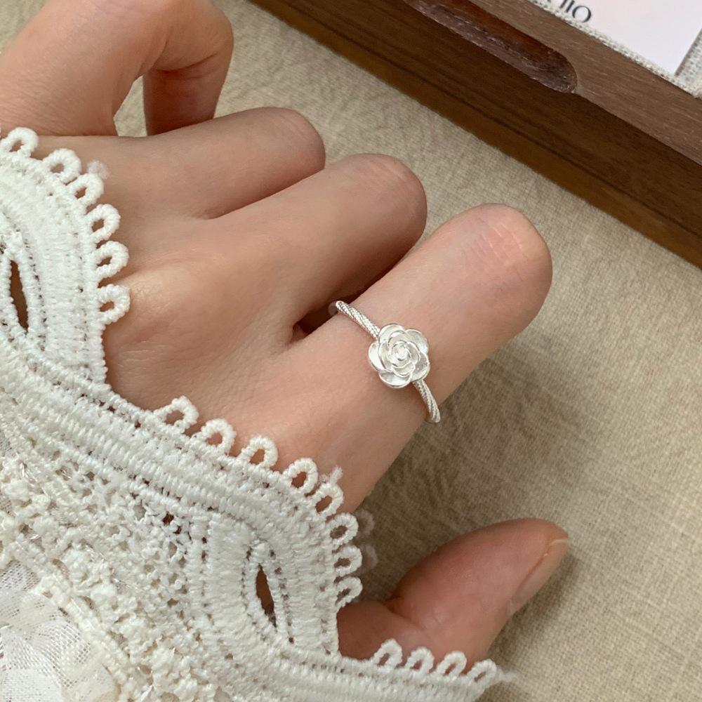 Anello Minimalista da Donna in Argento Sterling 925, Inossidabile, Anello Aperto di Alta Gamma per Dito Indice di Coppia