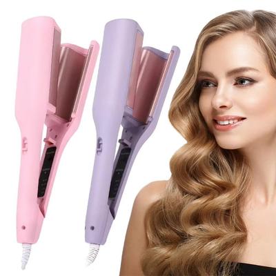 Temperature Control Water Wave Hair Curler Large Curl 32MM Deep V Curling Iron  Travel