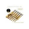 Lot de 6 forets taraudeurs HSS titane M3–M10, queue hex 1/4" (6,35 mm)