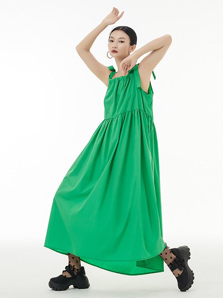 Xitao Bow Bandage Sling Dress WMD7284