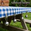 4Pcs Rust Proof Curtain Weights Clips Heavy Duty Curtain Stabilizer Tablecloth Weights Home Use