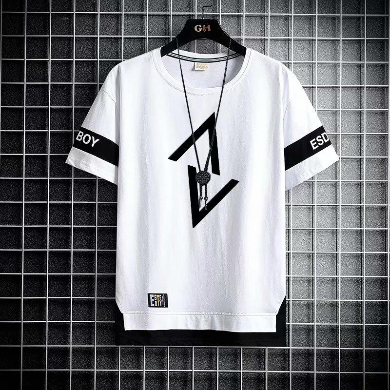 Men's Summer Sports Running Suit Short Sleeve + Shorts 2 Piece Set
