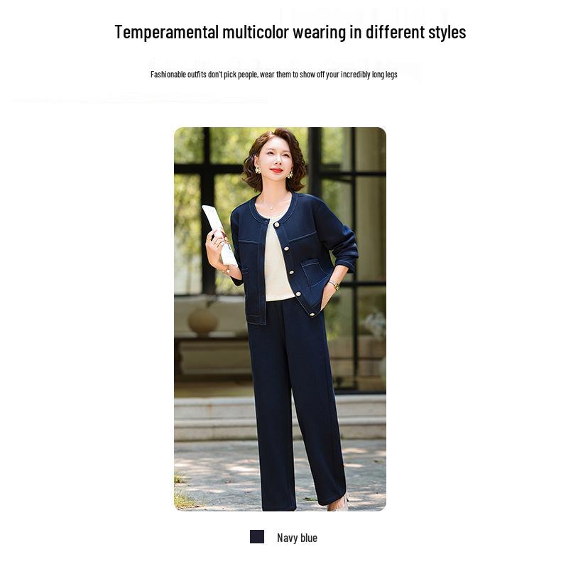 Giacca di jeans autunnale per la mamma: Top Corto Elegante e Versatile per Donne di Mezza Età e Anziane