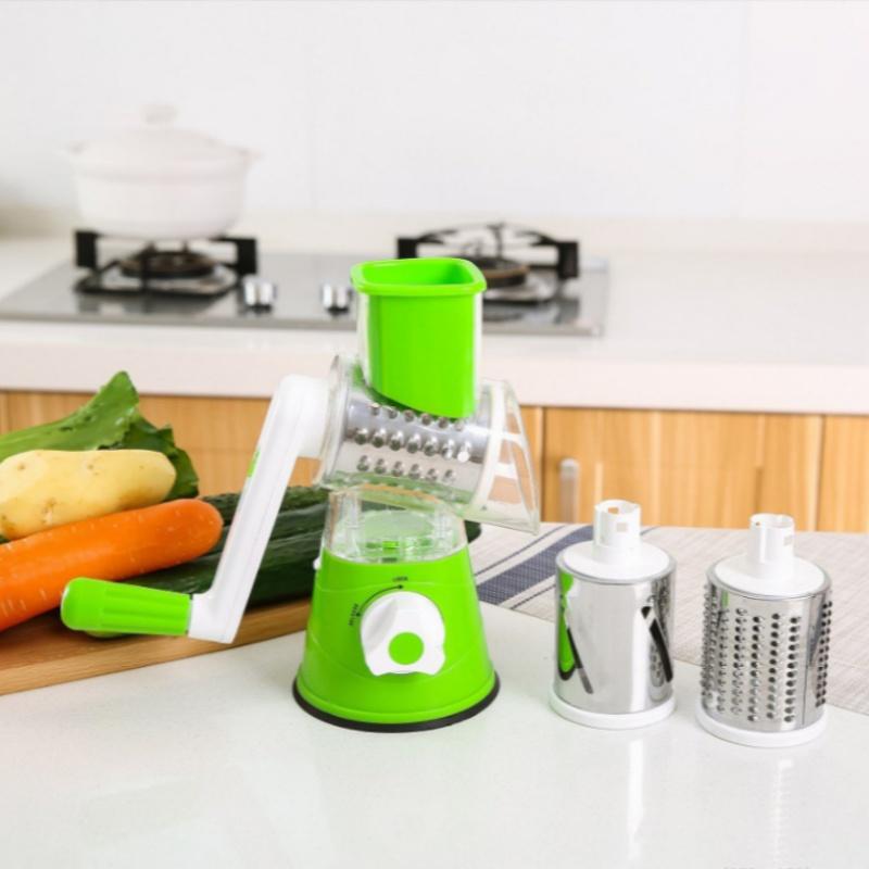Multifunctional Roller Vegetable Cutter Hand Crank Garlic Potato Shredder Manual Carrot Cheese Grater Tools Kitchen Accessories