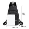 Sports chest bag, multifunctional sloping shoulder backpack with multiple zipper compartments, riding side backpack, suitable fo