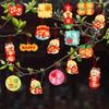 Zodiac Snake Snake Year Hanging Pendants Chinese Style Potted Plants Hanging Card  Spring Festival