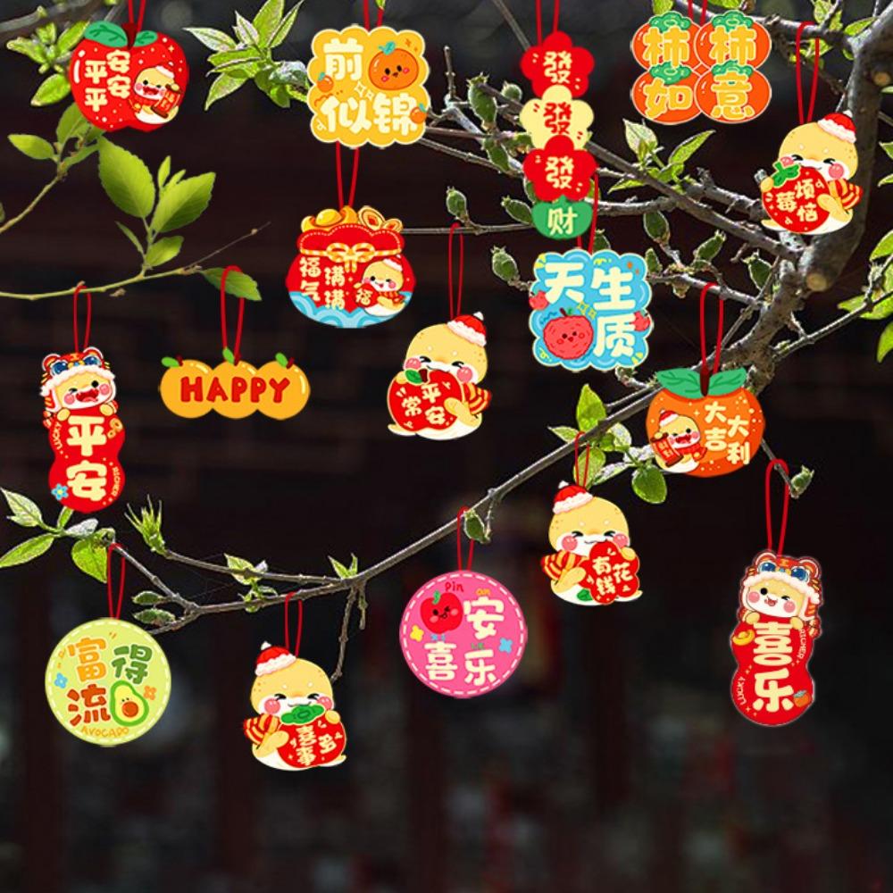 Zodiac Snake Snake Year Hanging Pendants Chinese Style Potted Plants Hanging Card  Spring Festival