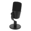 Gaming Microphone USB PC Condenser Mic with Ambience Light Shock Adsorption Rack Rotate Gain Key