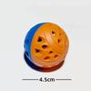 Blue Orange Plastic Cat Ball Toy, Hollow Bell Kitten Chew Teaser, Interactive Pet Play Toy for Cats Gift