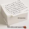Universal Small Square Thick Blank Notepad with Perforated Pages and Sticky Notes