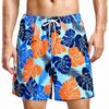 Summer Fashion Colorful Palm Tree Print Mens Shorts Quick Dry Swim Trunks Summer Vacation Beach Surfing And Vacation Wear New