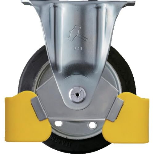

Hammer Caster with Foot Guard, Fixed Type, Rubber Wheels, Steel Wheels with Roller Bearings, 150mm, 420SR-RB150WY3