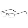 Unisex Business Men Women Near Sight Eyeglasses New Half Metal Frame Student Myopia Glasses Finished Optical Eyewear Diopter