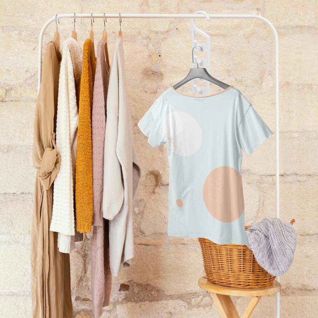 6Pcs Multi Shirt Hanger Hooks Space Saving Vertical Closet Organizers Heavy Duty Plastic for Dorm Room Travel Small Closet