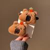 Flocking Capybara Hair Ring Kawaii Barrettes Hair Accessories Plush Claw Clip  Party