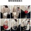 Niche Design Women's Bag Love Shape Shoulder Bag Versatile Messenger Bag Women's New Simple Spring and Summer