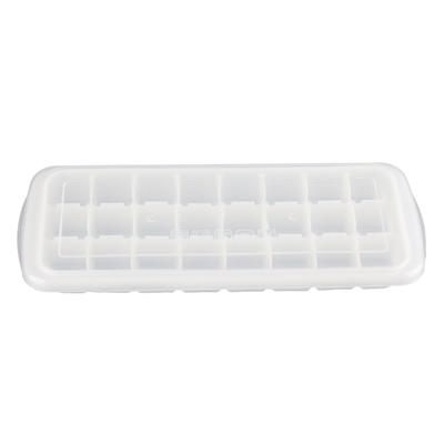24?Grid Ice Mold Tray with Sealed Cover Food?Grade Flexible Silicone Ice Cubes Mould