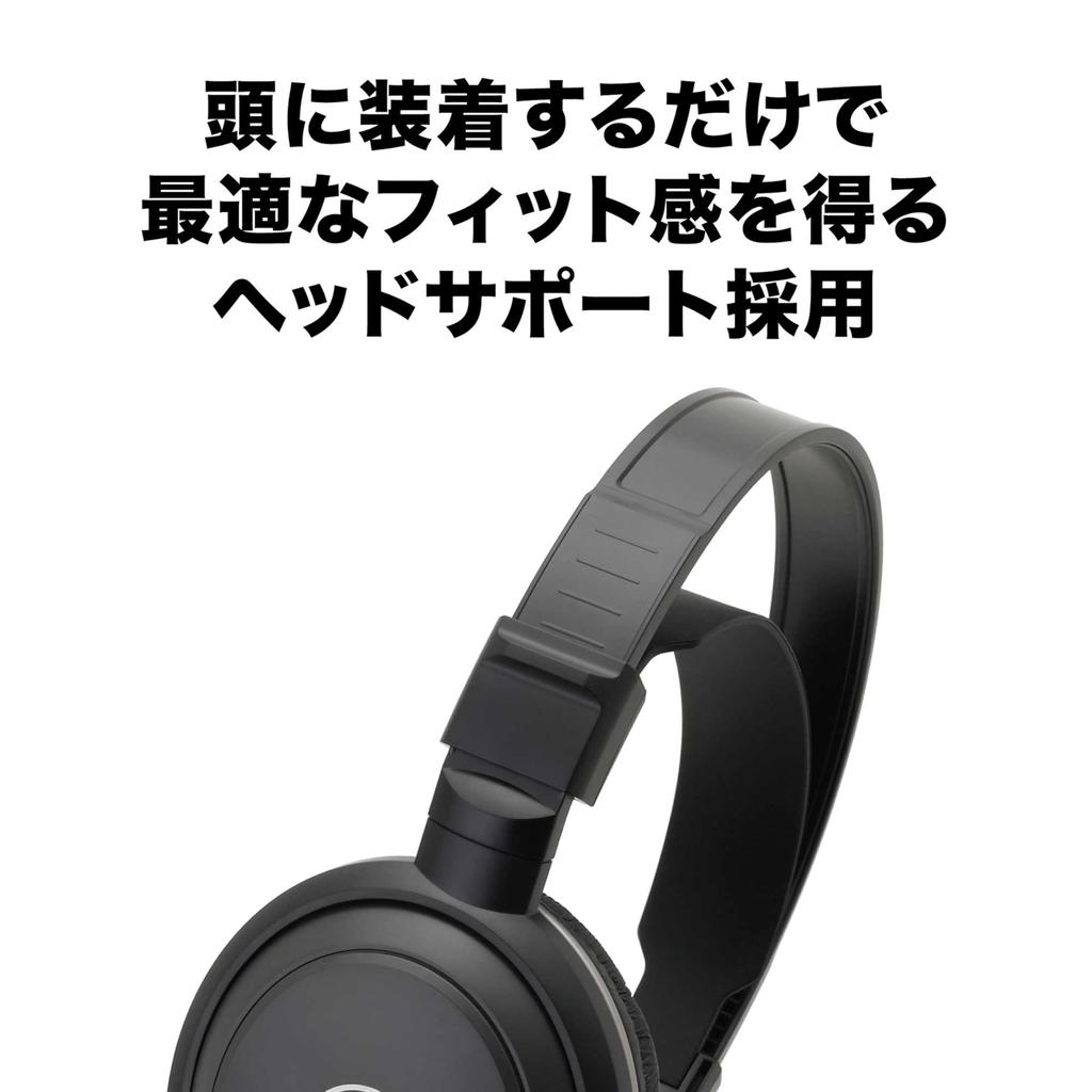 audio-technica Wired Headphones ATH-AVC200 For Watching Music and Movies 6.3mm Standard3.5mm Mini Connection Black
