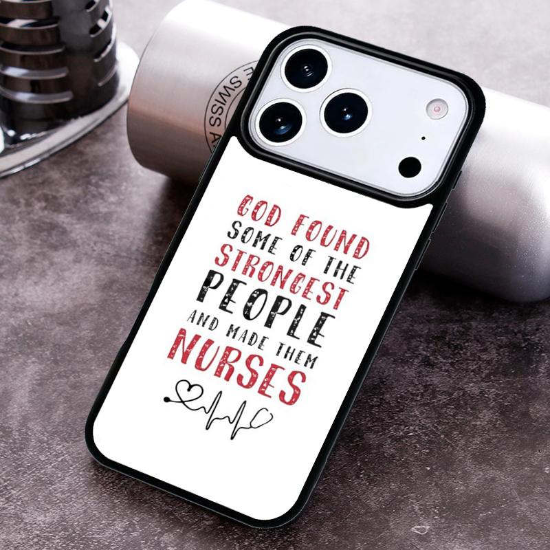 Krankenschwester Herz Krankenpflege Handyhülle für iPhone 17 16 15 Pro Max Air 14 13 12 11 Plus Stoßfeste Capa Hülle