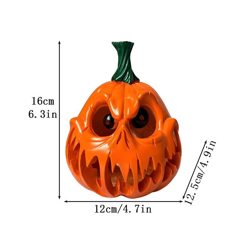 Halloween Ghost Puppy Ornament Resin Handicraft Hollow Pumpkin Home Desktop Ornament Halloween Gift