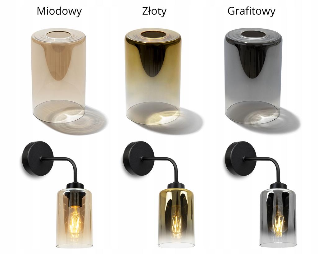 UNIQUE WALL LAMP ELEGANT GLASS SHADE
