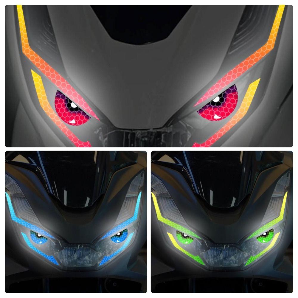 Personalized Style Motorcycle Eye Line Stickers Headlight Protection Decals Motorcycle