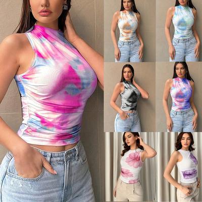 Neues Sommer Lässiges Temperament Slim Fit Sexy Weste T-Shirt Ärmellos Träger Vielseitiges Top Trägerlos Damen