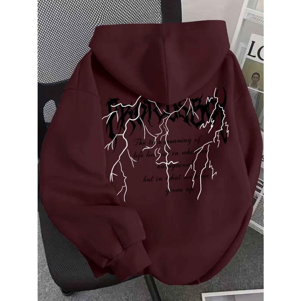 Modisches Damen-Sweatshirt mit Aufdruck, vielseitig, lässig, locker, Kapuzenpullover, Sweatshirts für Damen