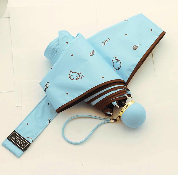 OLYCAT Foldable Umbrella: UV Protection & Waterproof for Women