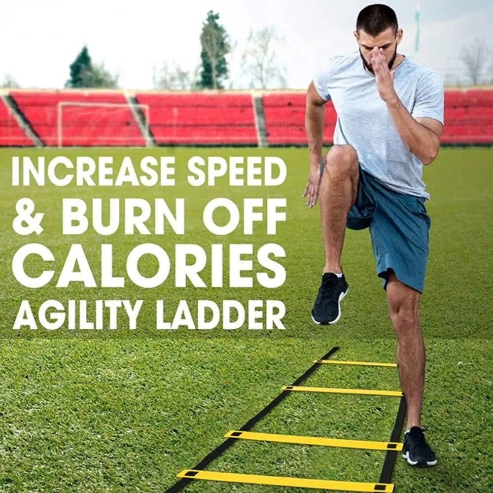 Flat Rungs Speed Ladder Portable Design Soccer Training Ladder Coordination Ladder Speed Training
