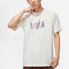 Li-Ning BadFive Series Letter Print Crew Neck Short Sleeve T-Shirt Men Tops Milk-White AHST283-5