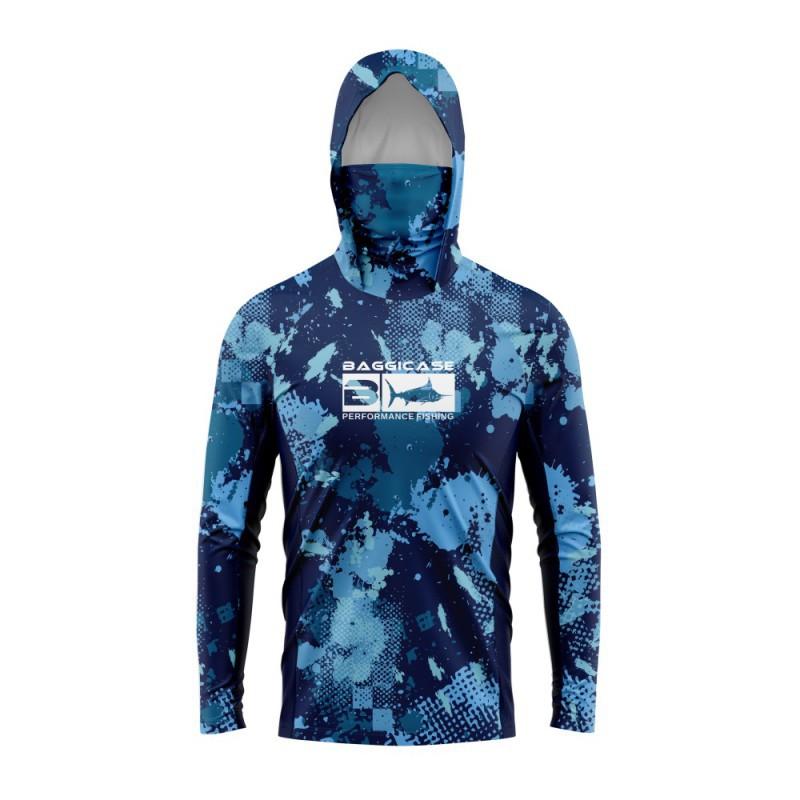 BAGGICASE Angelbekleidung Outdoor Sportbekleidung Mit Kapuze Maske Sonnenschutz Schnelltrocknend Atmungsaktiv