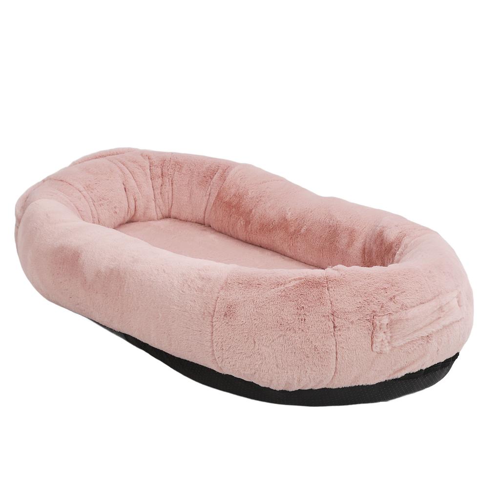 Human Sized Big Dog Bed Washable Detachable Giant Napping Orthopedic Dog Bed with Storage Pocket