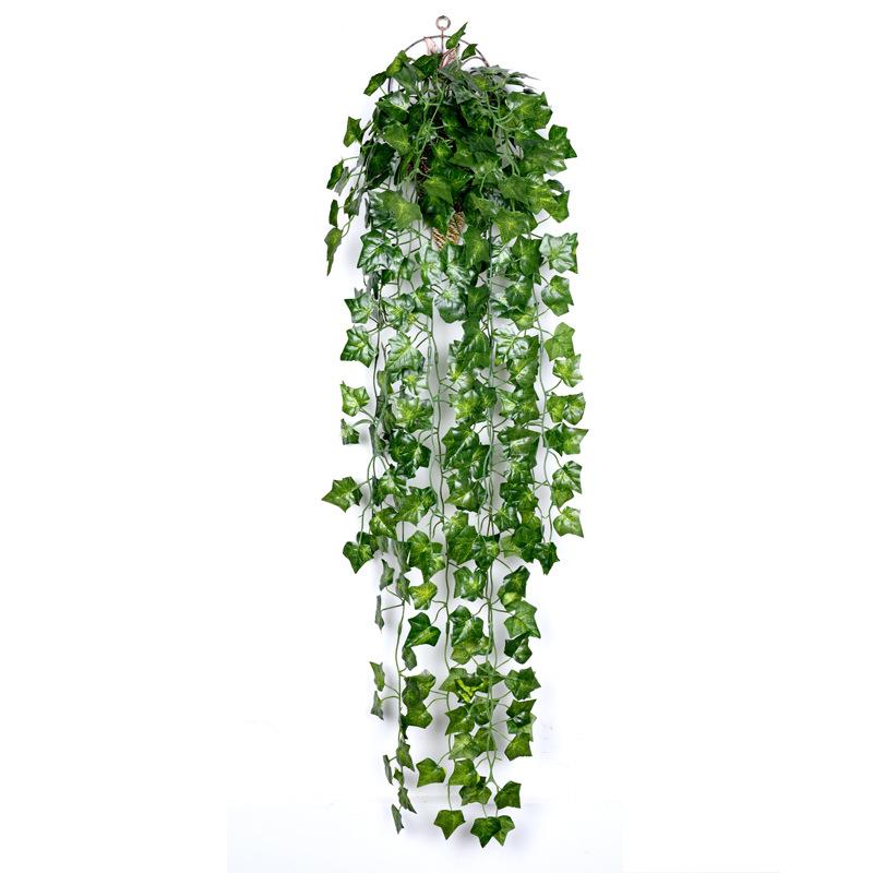 90cm Artificial Green Plant Wall Hanging Ivy Leaf Pothos Begonia Grape Vine Home Garden Wall Party Wedding Decoration