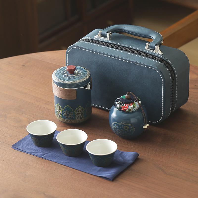 High-End Business Souvenir Tea Set: On-the-Go Gift for Clients & Friends