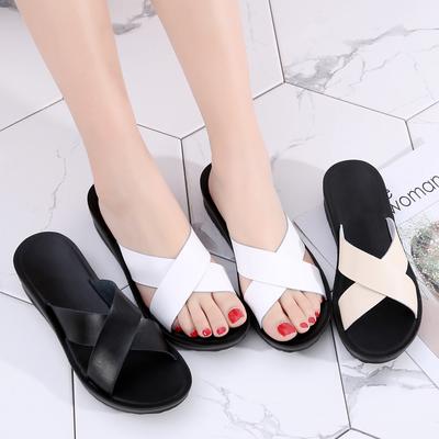 Summer Leather Women's Sandals Flip Flops