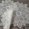 Delicate Hollow Cup Mat Table Decoration Embroidery Flower Lace Doily Coaster Placemat Pad