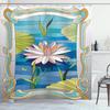 Rideau de douche Dame Art Nouveau, Ensemble de bain Esthétique Art Époques de la Journée, Repos Nocturne, Rêverie du Soir, Aube, Réveil Matinal
