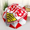 Stuttgart, Badge Automatic Opening and Closing, 8 Rib Structure Portable Umbrella, Suitable for Men and Women In All Seasons Perfect Gift F