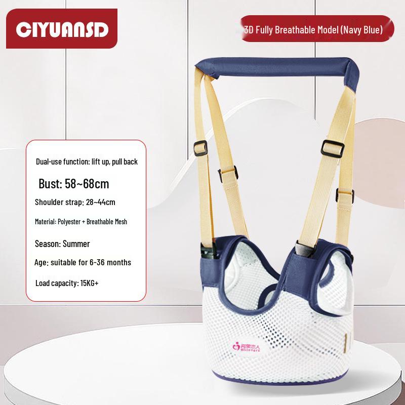 Multifunctional Breathable Baby Walking Harness with Anti-Fall, Anti-Choke, and Anti-Lost Features