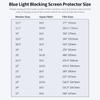 Blue Light Blocking Screen Protector High Transmittance Anti UV&Glare Blue Light Filter for 24   Monitor with 16:9
