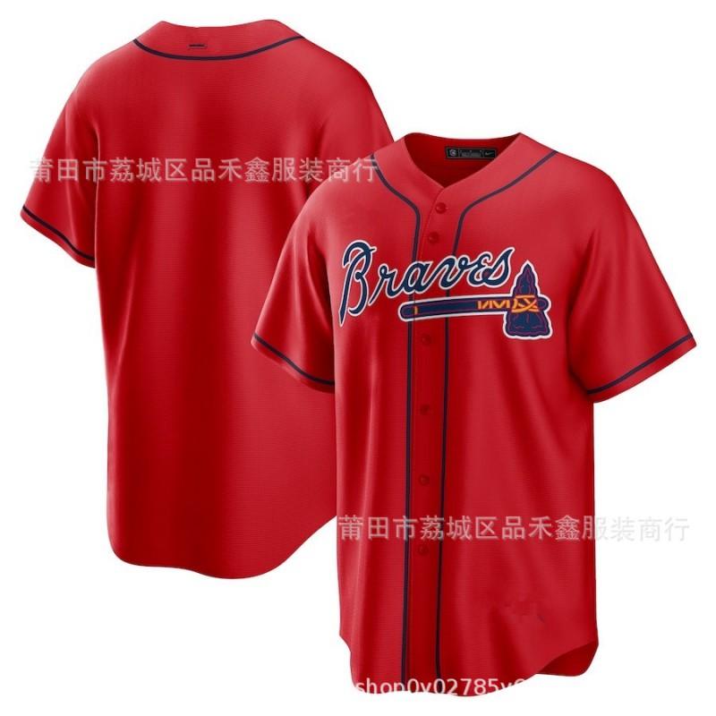 Atlanta Braves Baseball Jersey Custom Embroidered MLB Team Sport Shirt Men Women Fall Wear