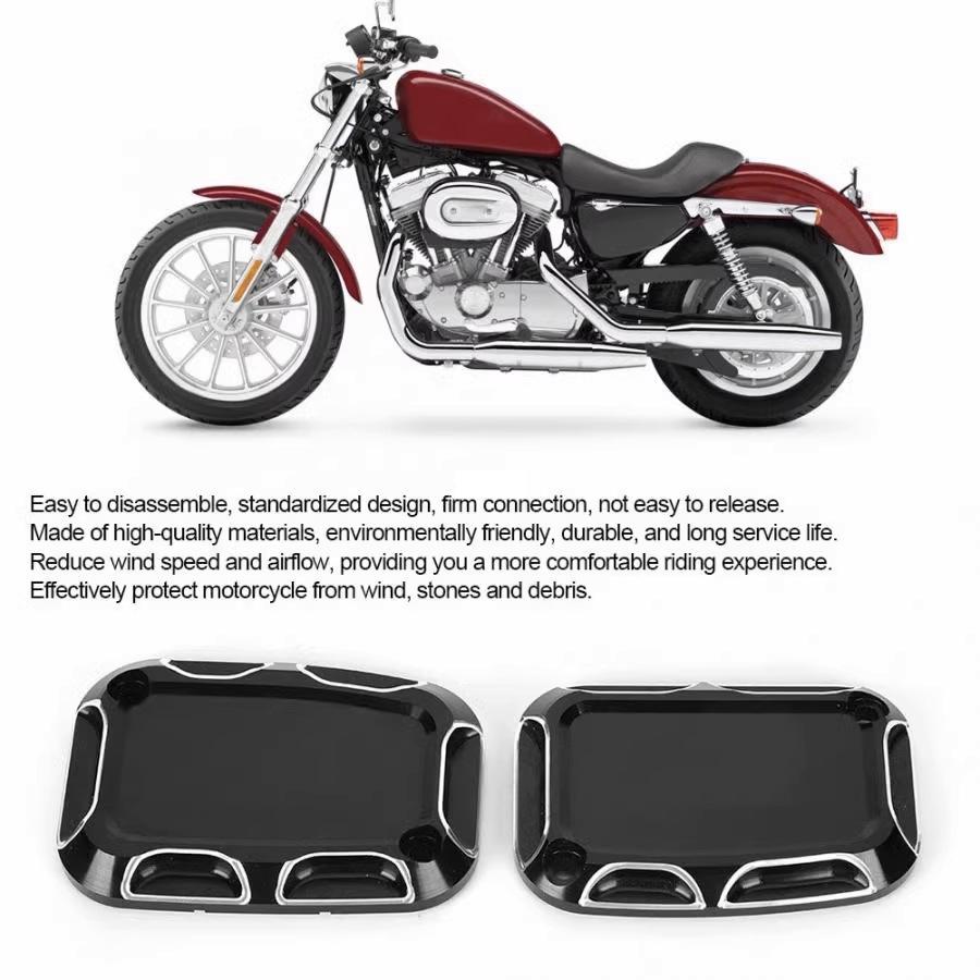 CNC Motorcycle Accessories for Harley Road King: Front Brake & Oil Pump Covers