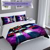 3pcs UFO Robo Grendizer2 pattern bedding set duvet cover set includes duvet cover &pillowcases, perfect all season bedroom decoration & gift
